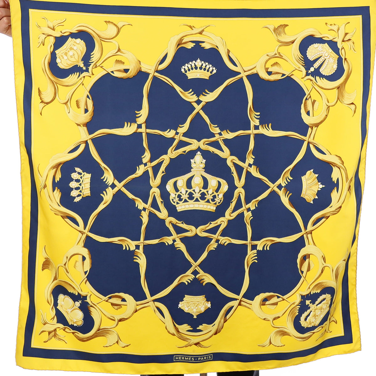 Hermès Couronnes Silk Scarf Quite Rare