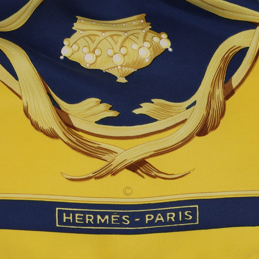 Hermès Couronnes Silk Scarf Quite Rare