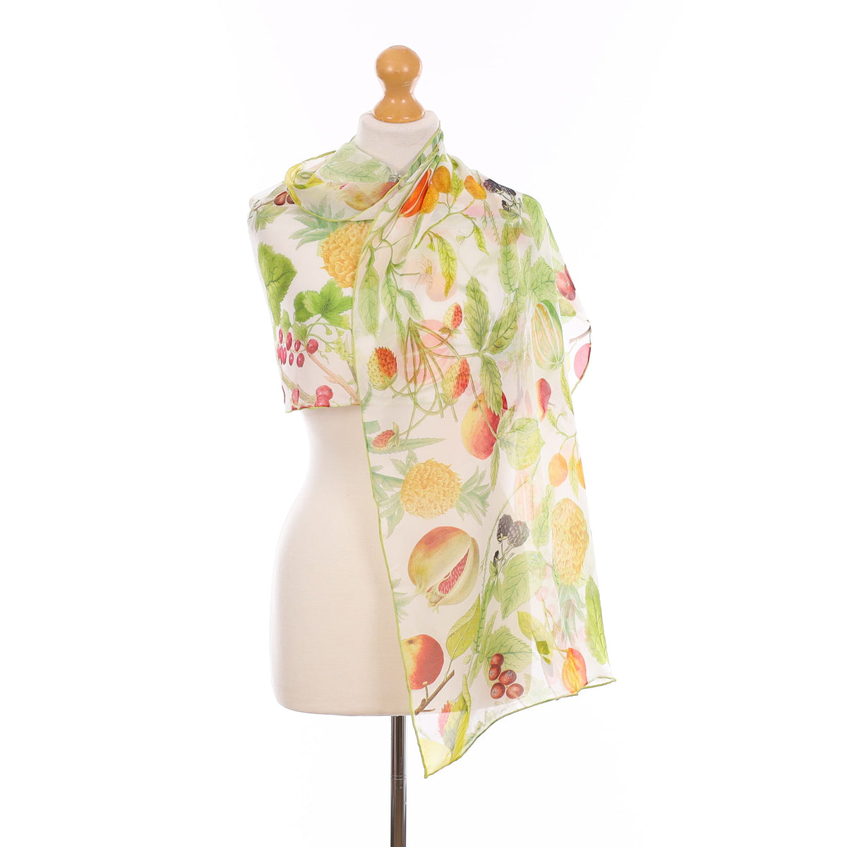 Brand New Autumn Fruits Silk Scarf