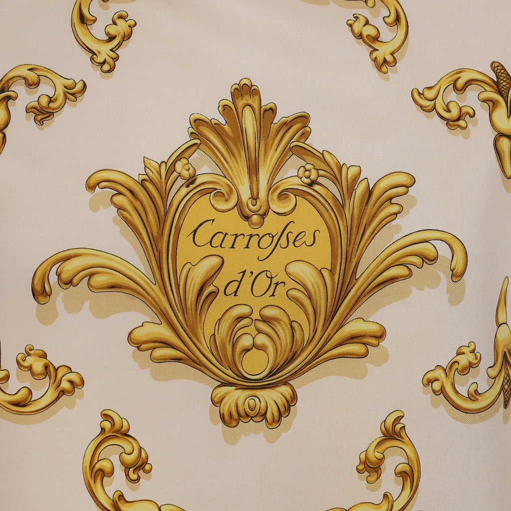 Hermès Carrosses d'Or Silk Scarf