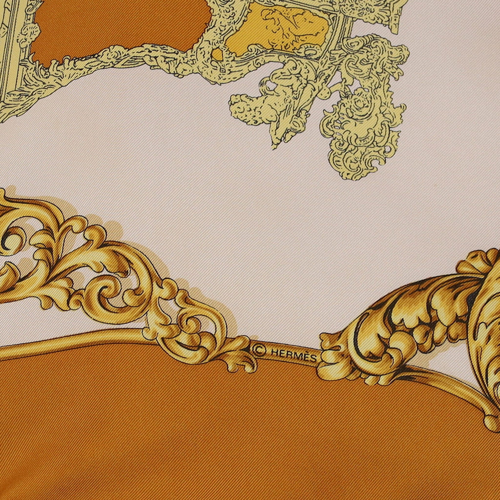 Hermès Carrosses d'Or Silk Scarf