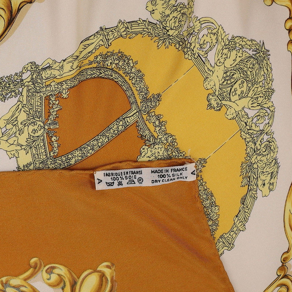 Hermès Carrosses d'Or Silk Scarf