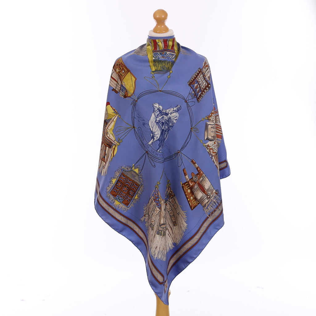 Hermès Cuirs du Desert Silk Scarf
