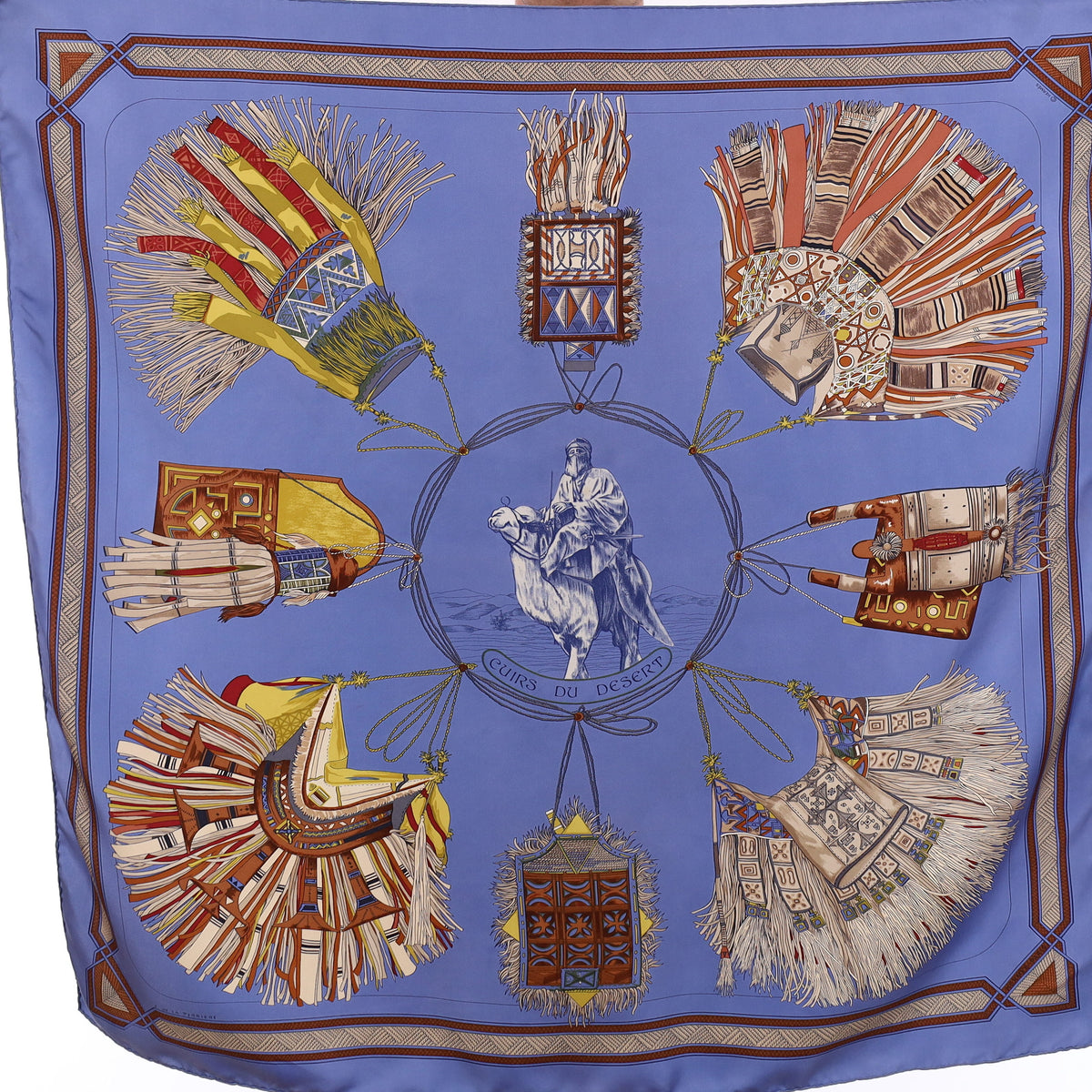 Hermès Cuirs du Desert Silk Scarf