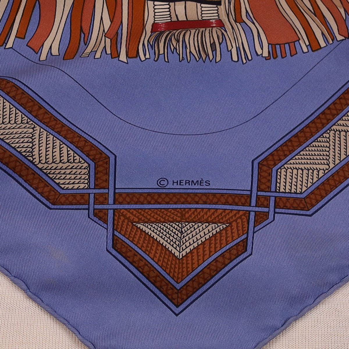 Hermès Cuirs du Desert Silk Scarf