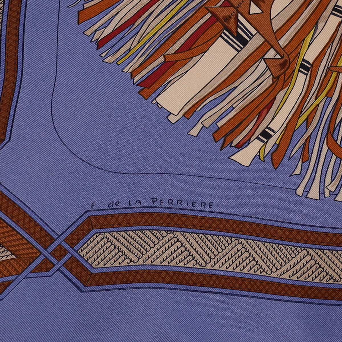 Hermès Cuirs du Desert Silk Scarf