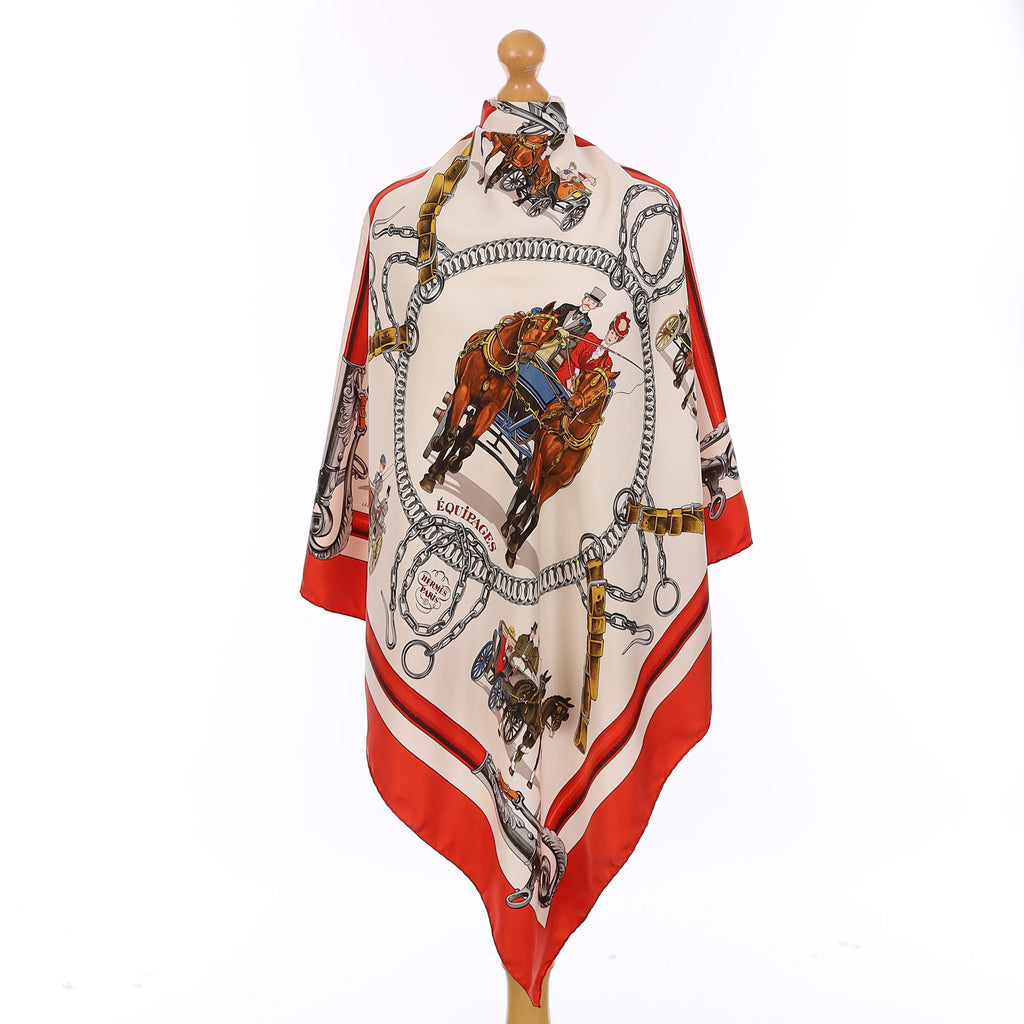 Hermès Équipages Silk Scarf