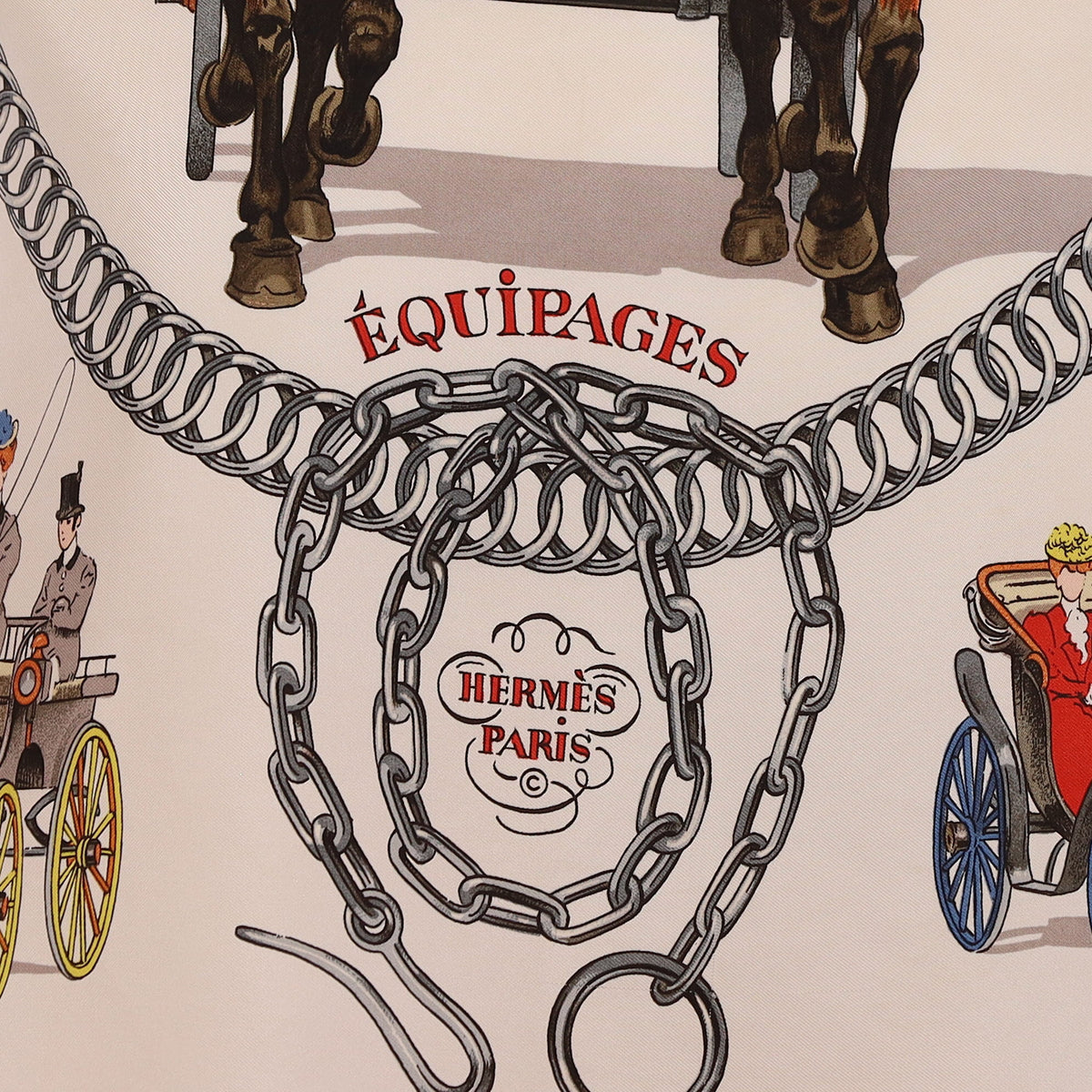 Hermès Équipages Silk Scarf
