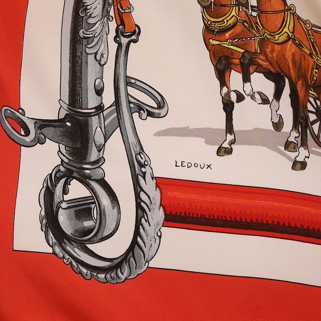 Hermès Équipages Silk Scarf