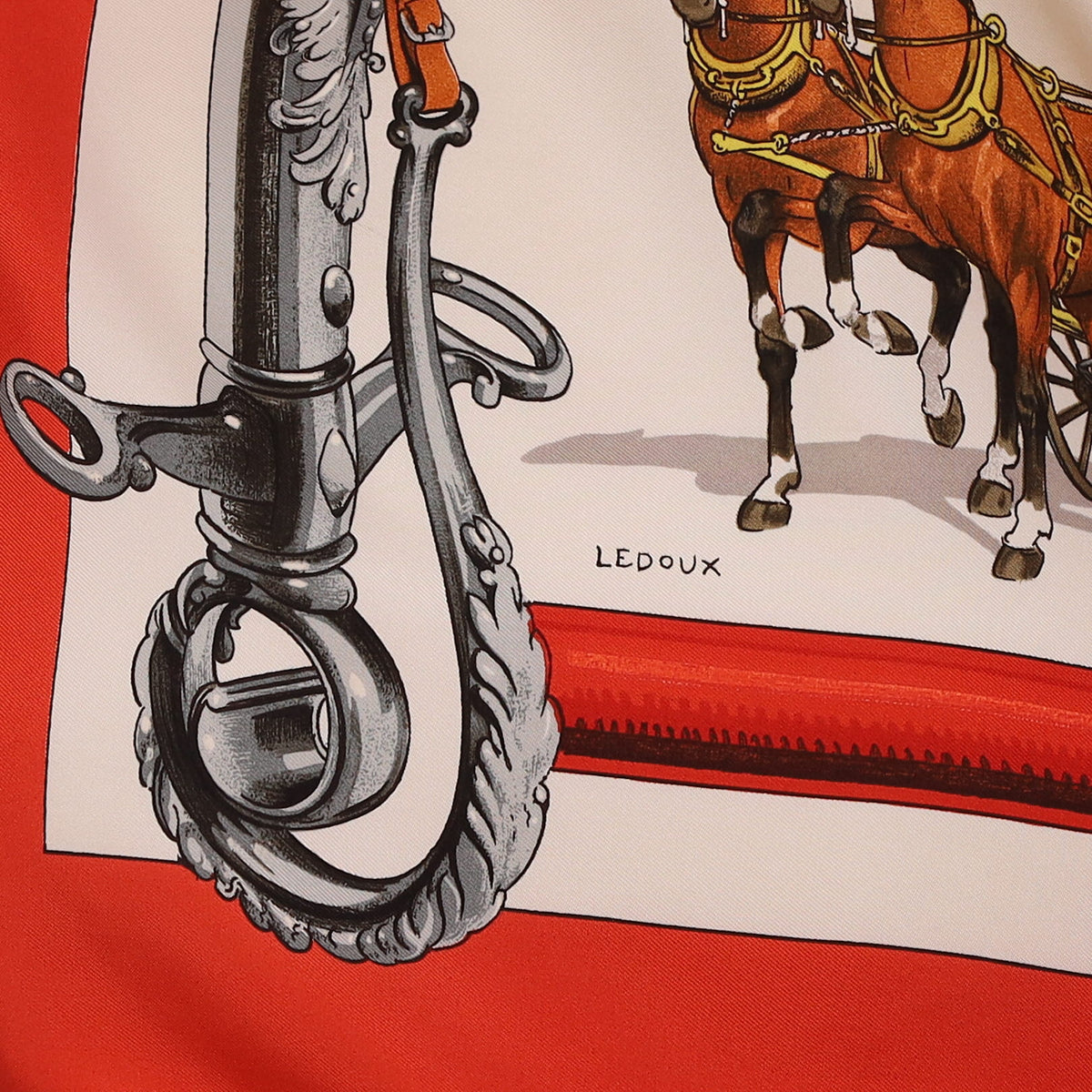 Hermès Équipages Silk Scarf