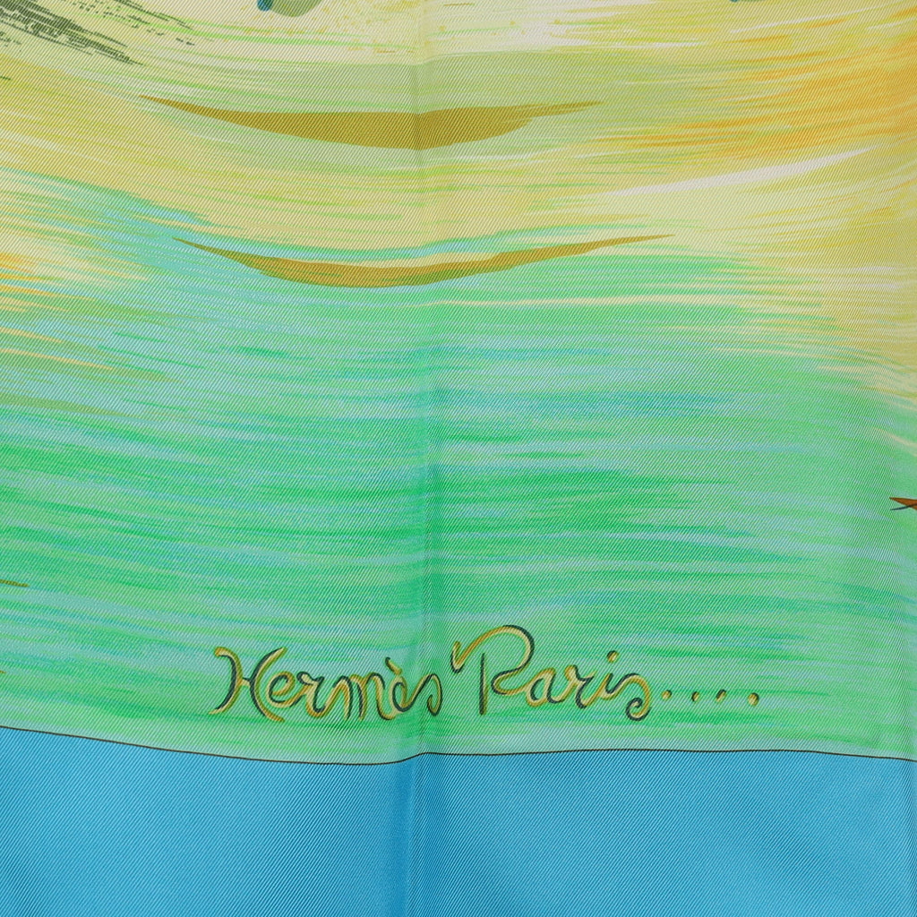 Pristine Boxed Hermès Les Perles de Turkana Silk Scarf