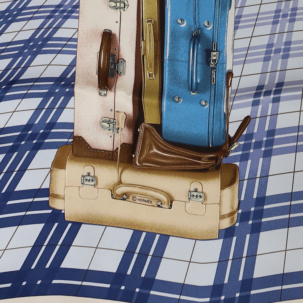 Brand New Boxed Hermès 70 H en Voyage Silk Scarf Quite Rare