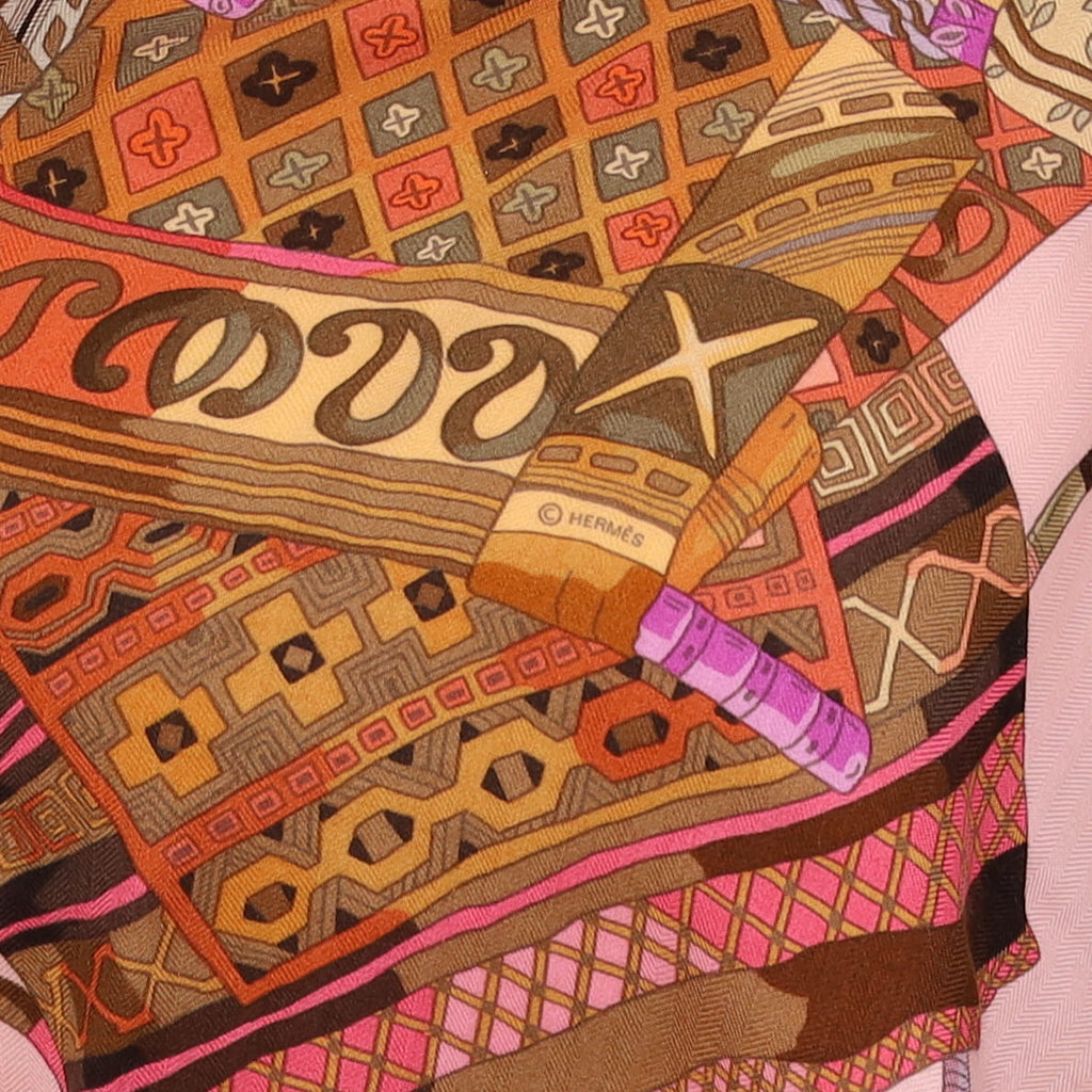 Boxed Hermès Voyage en Étoffes Cashmere Blend Shawl