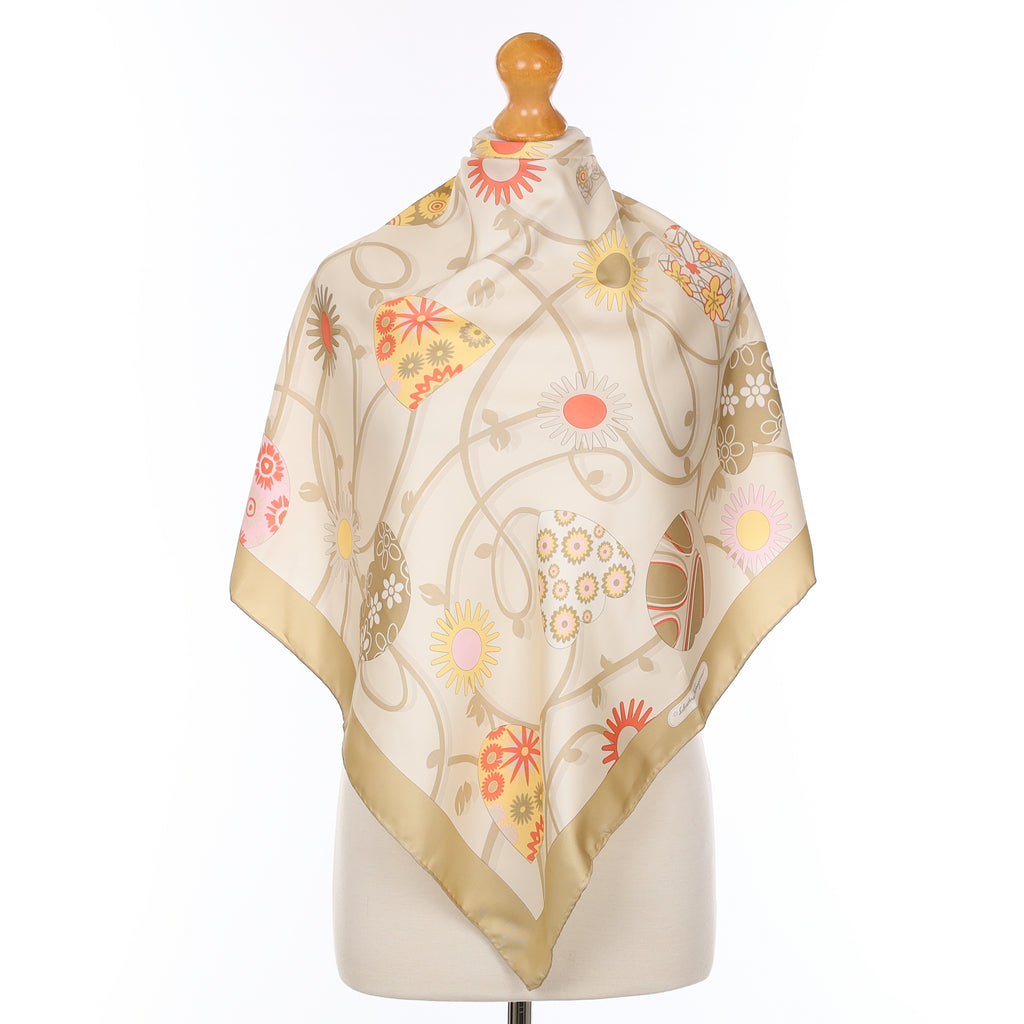 Salvatore Ferragamo Floral Silk Scarf