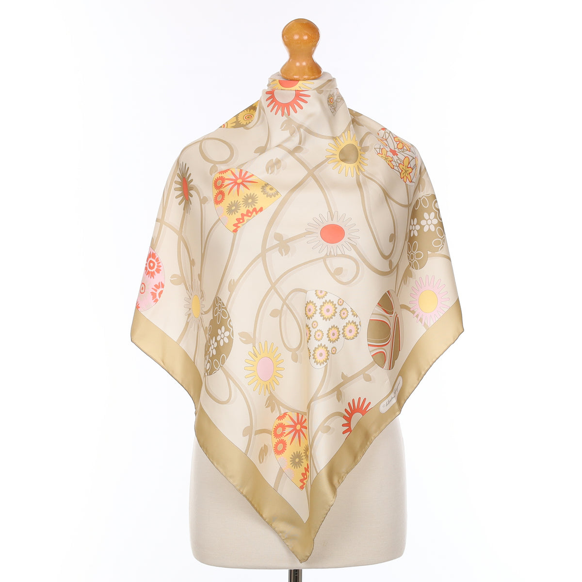Salvatore Ferragamo Floral Silk Scarf