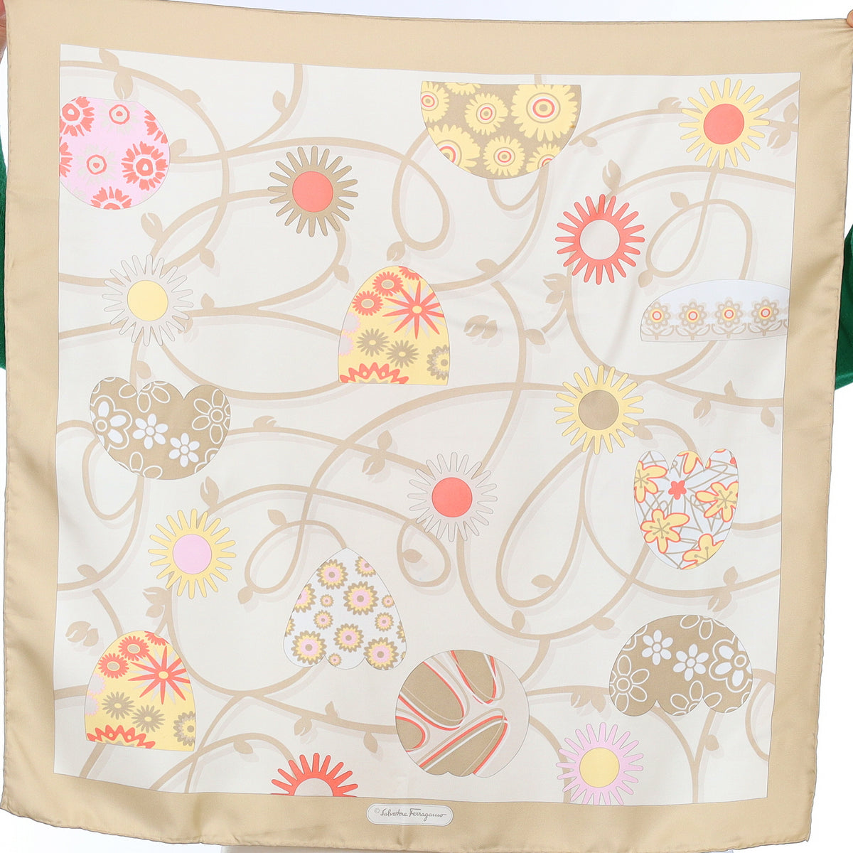 Salvatore Ferragamo Floral Silk Scarf