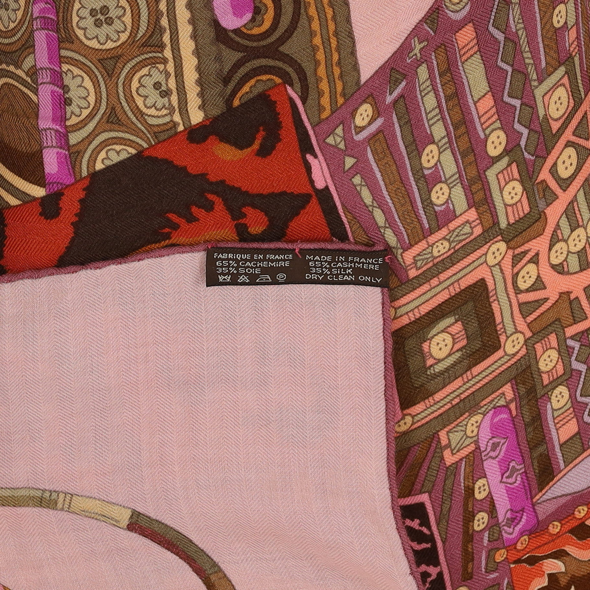 Boxed Hermès Voyage en Étoffes Cashmere Blend Shawl