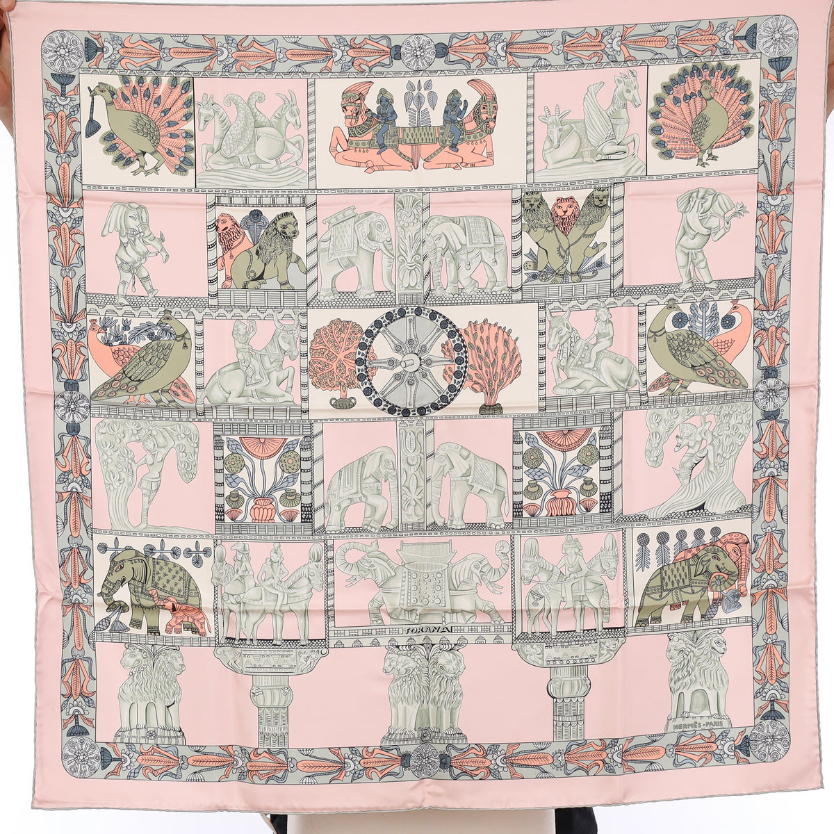 Brand New Boxed Hermès Torana Silk Scarf