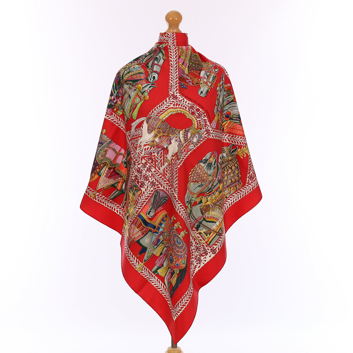 Pristine Boxed Hermès La Danse du Cheval Marwari Silk Scarf Rare