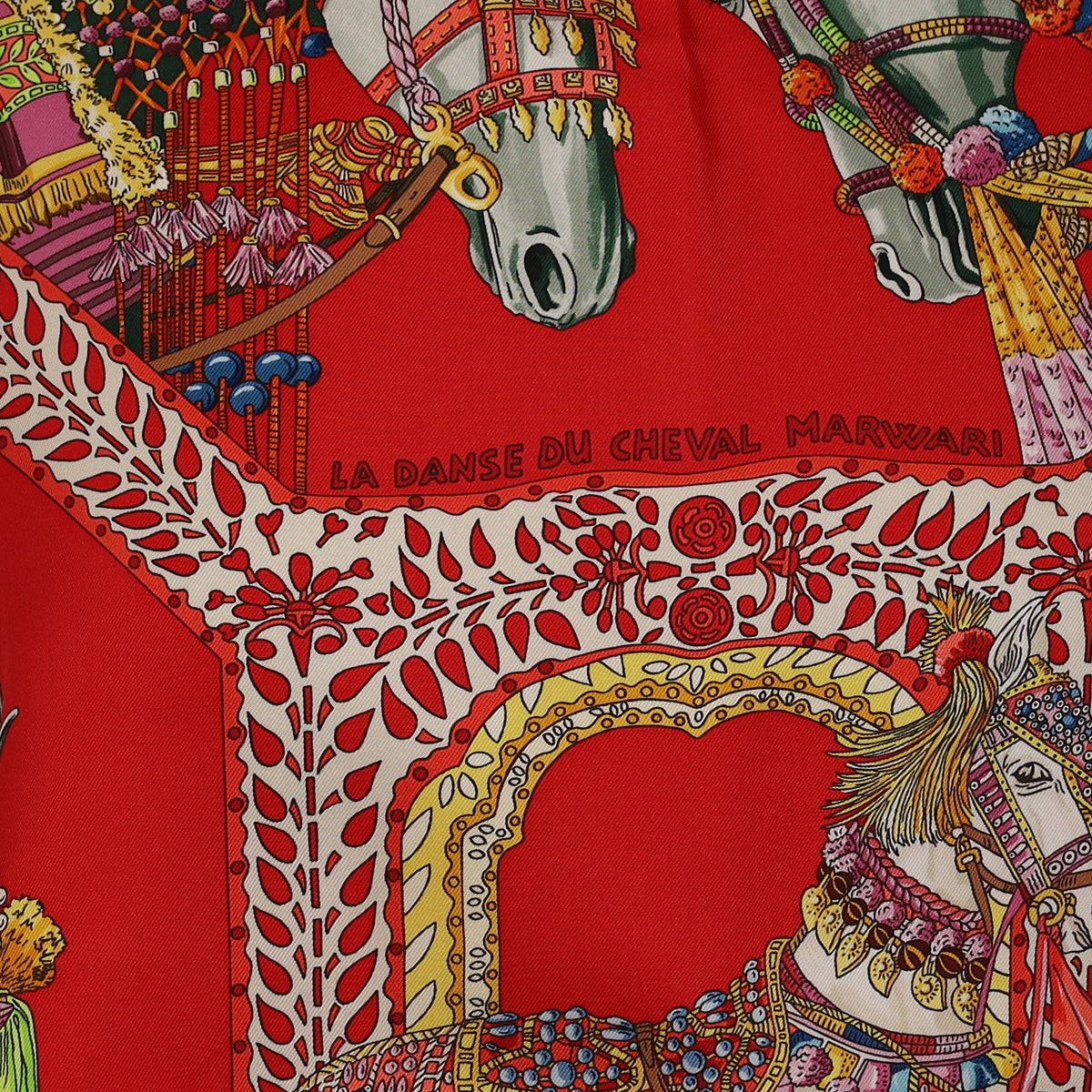 Pristine Boxed Hermès La Danse du Cheval Marwari Silk Scarf Rare