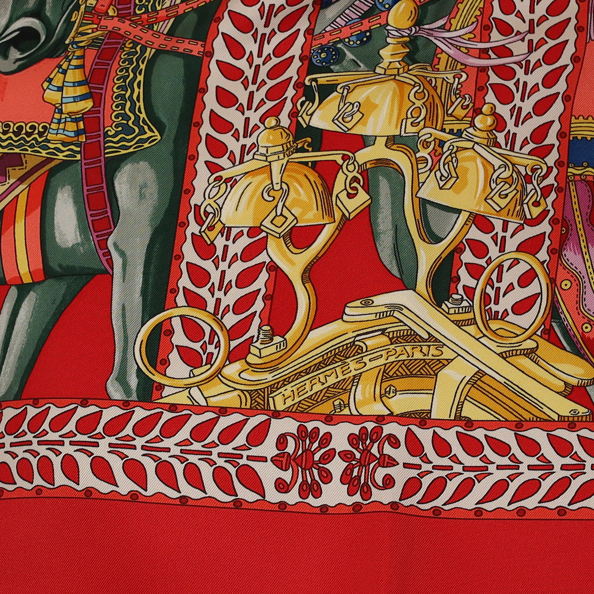 Pristine Boxed Hermès La Danse du Cheval Marwari Silk Scarf Rare