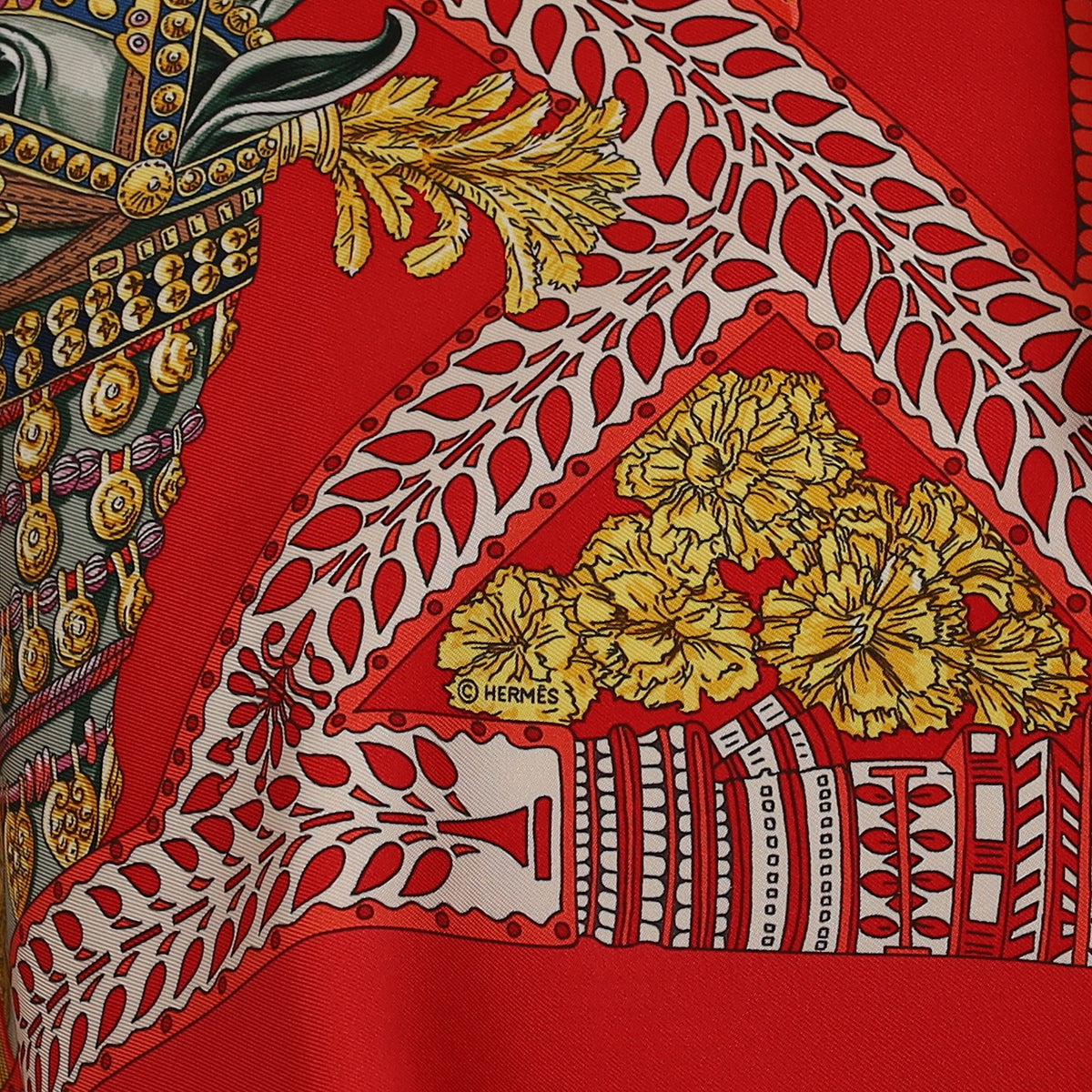 Pristine Boxed Hermès La Danse du Cheval Marwari Silk Scarf Rare