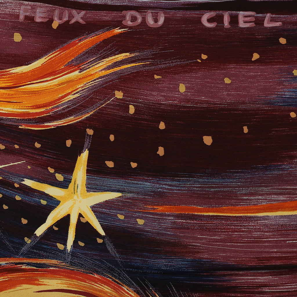 Pristine Boxed Hermès Feux du Ciel Silk Scarf Quite Rare