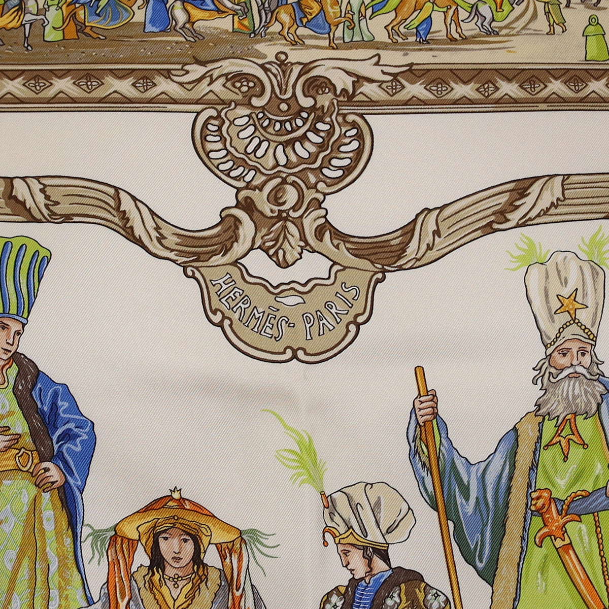 Pristine Boxed Hermès Turqueries en L'honneur de Mr de T Silk Scarf Quite Rare