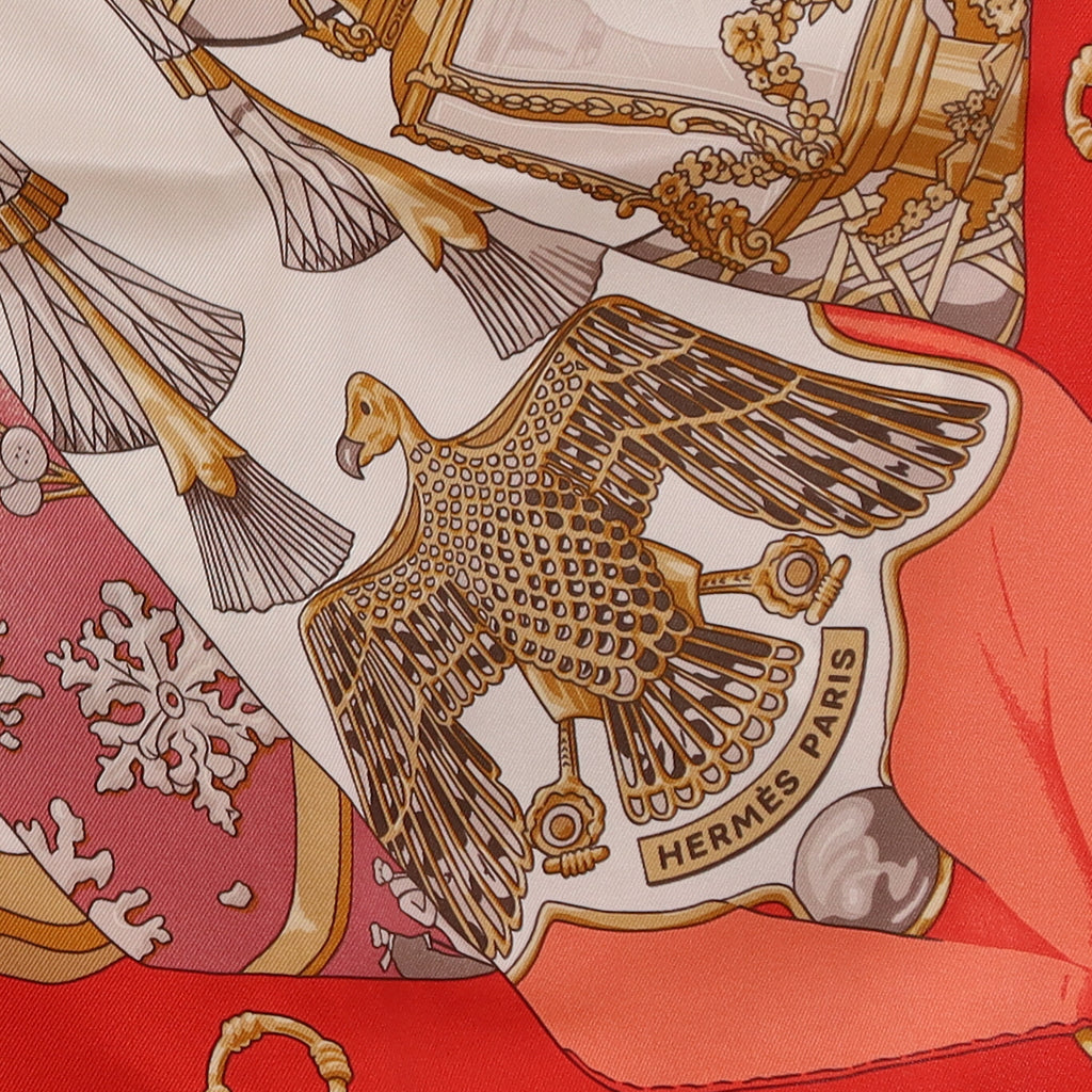 Pristine Boxed Hermès 70 Soleil de Soie Silk Scarf