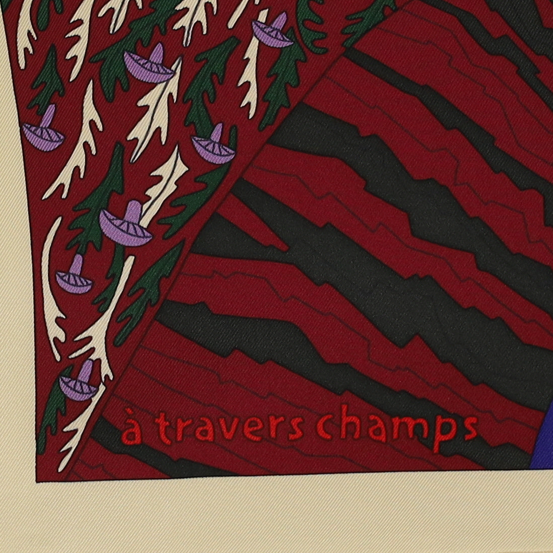 Brand New Boxed Hermès À Travers Champs Silk Scarf