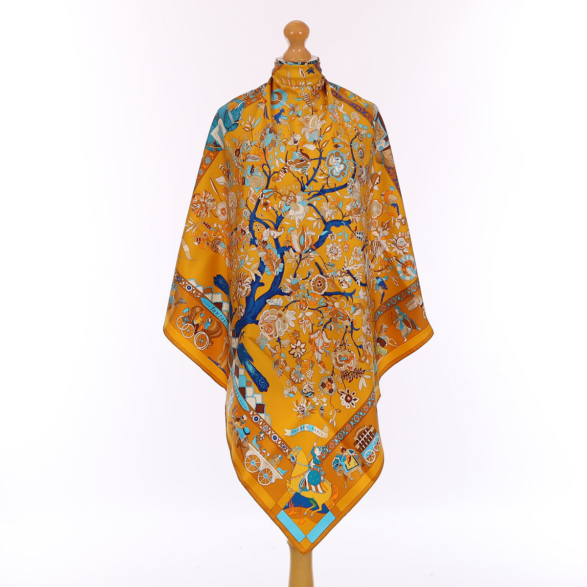 Brand New Boxed Hermès Fantaisies Indiennes Silk Scarf