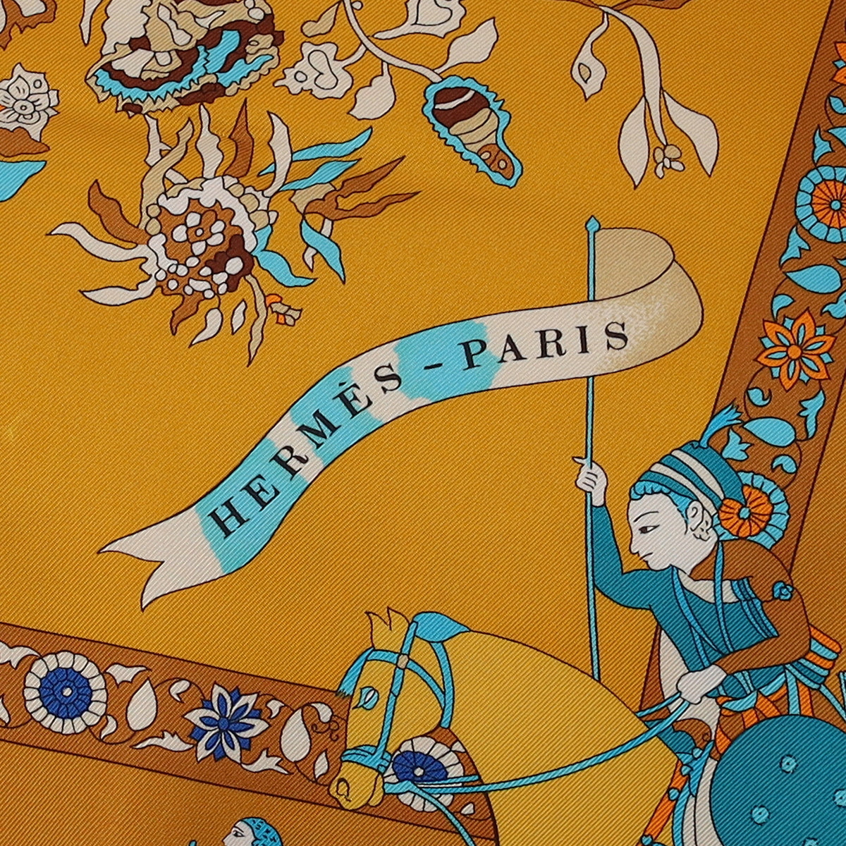 Brand New Boxed Hermès Fantaisies Indiennes Silk Scarf