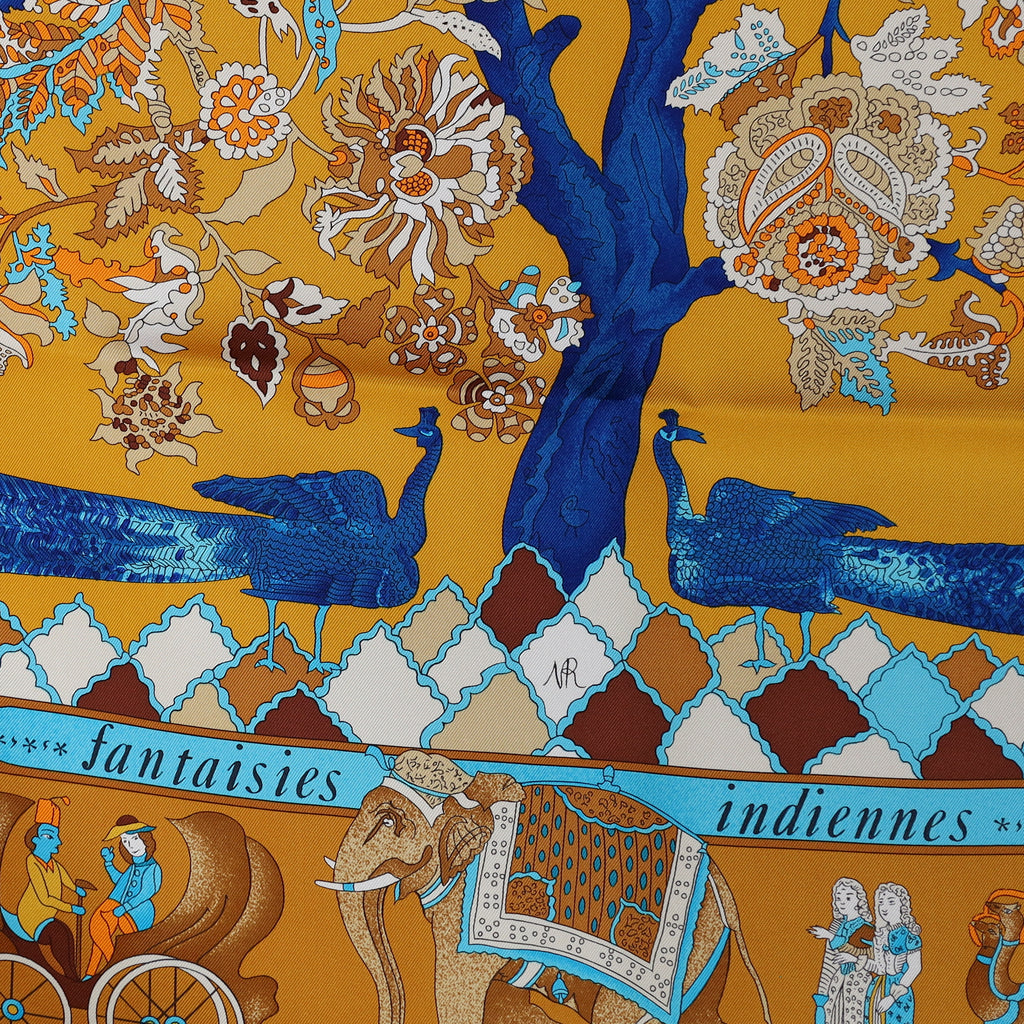 Brand New Boxed Hermès Fantaisies Indiennes Silk Scarf
