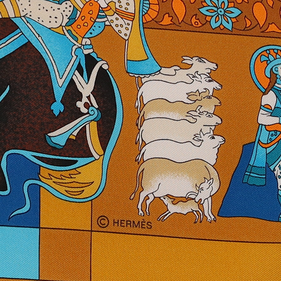 Brand New Boxed Hermès Fantaisies Indiennes Silk Scarf