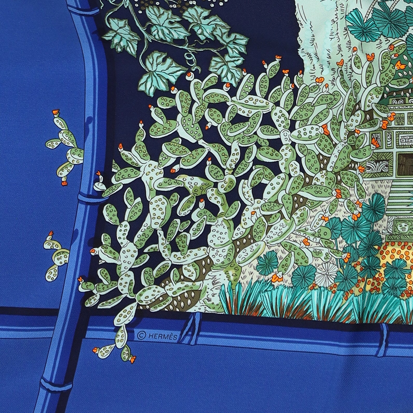 Brand New Boxed Hermès Jardins D'hiver Silk Scarf Quite Rare