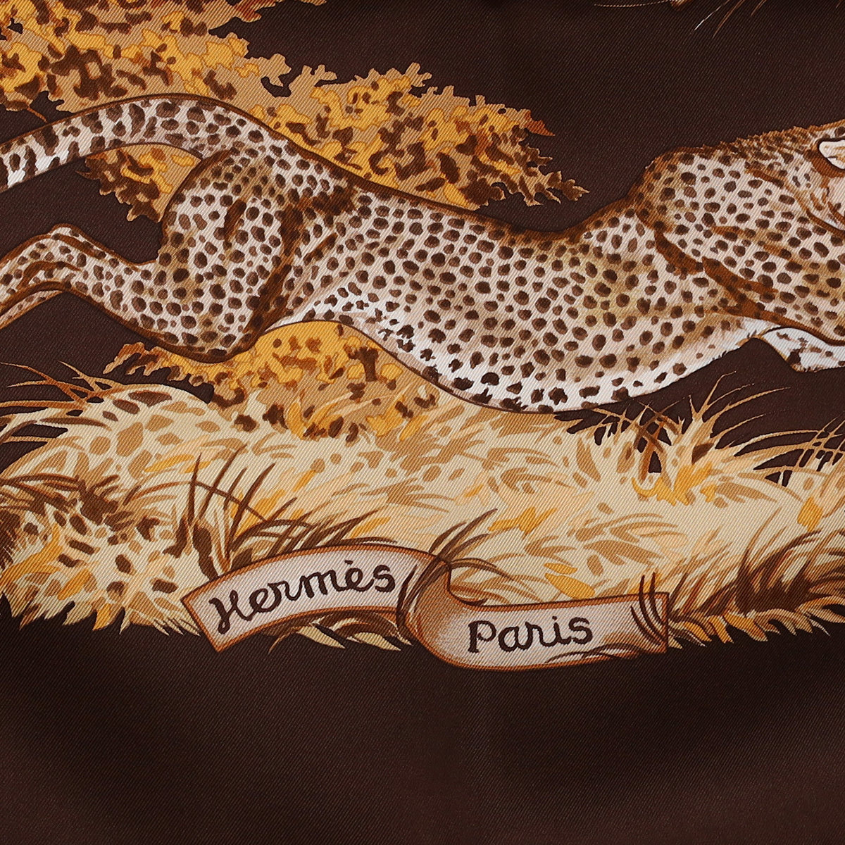 Brand New Boxed Hermès Guépards Silk Scarf Quite Rare