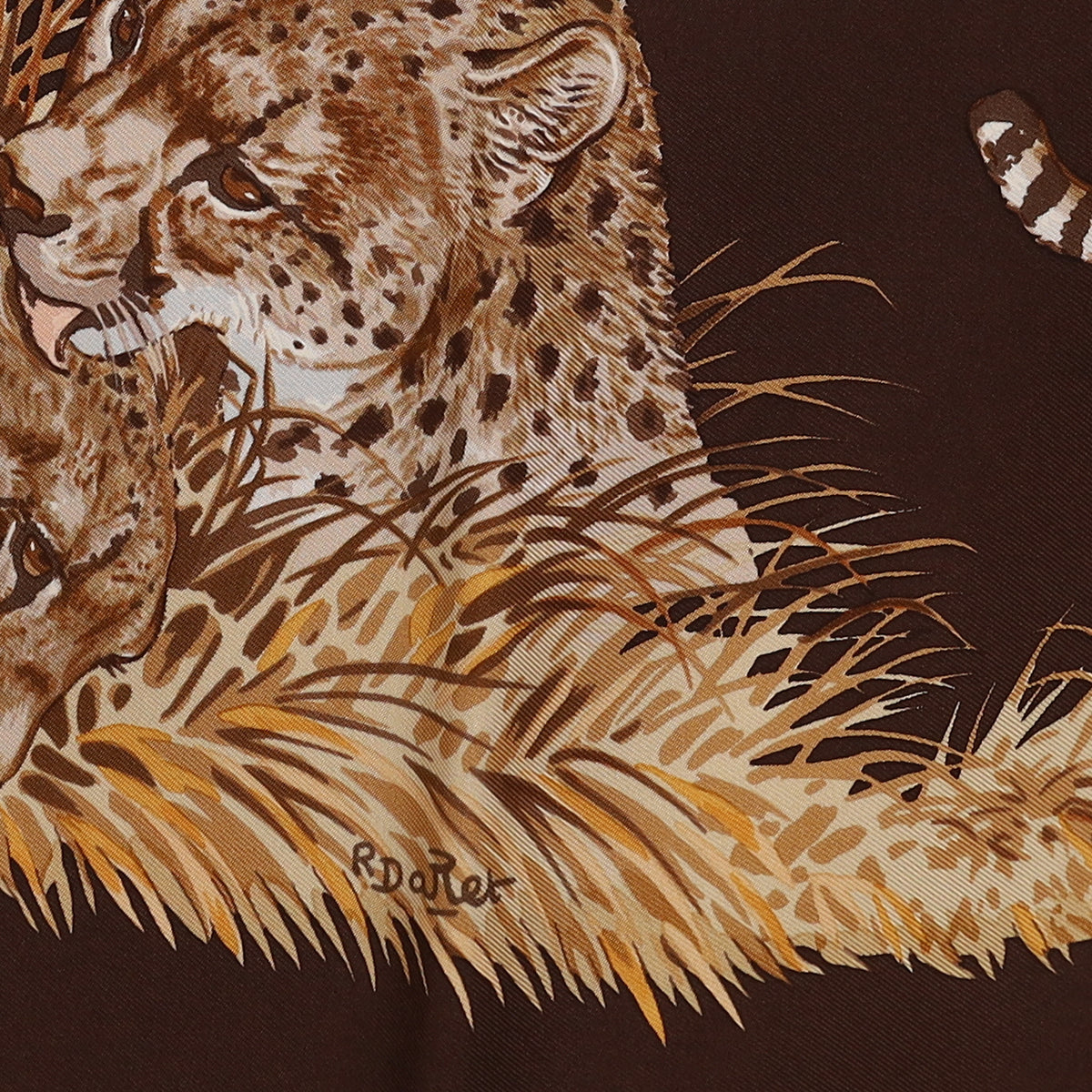 Brand New Boxed Hermès Guépards Silk Scarf Quite Rare