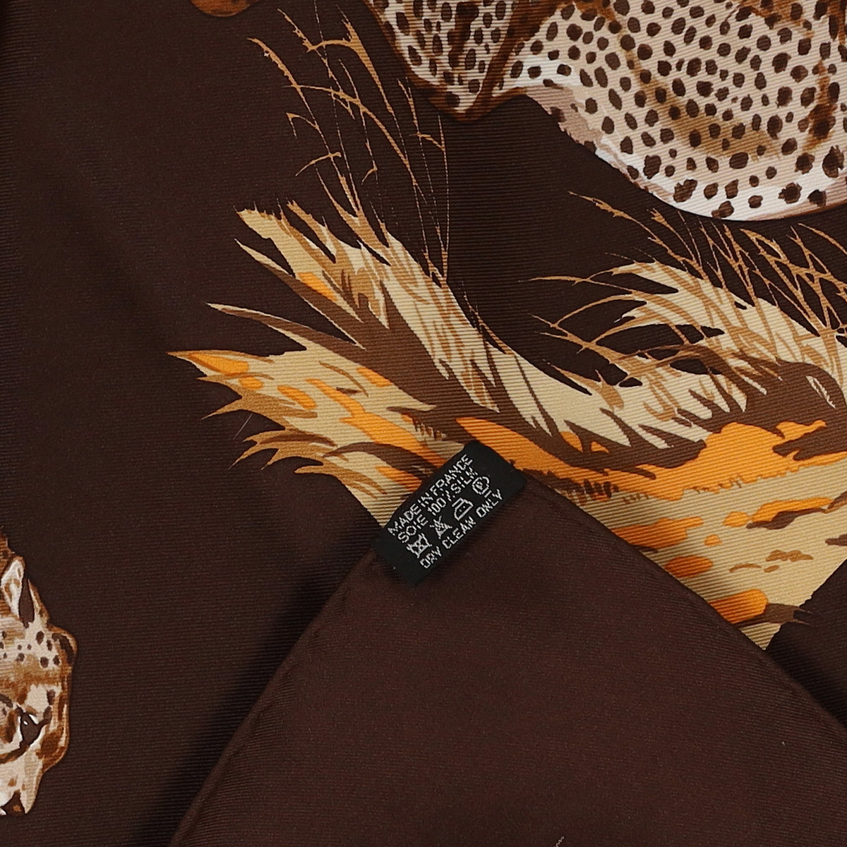 Brand New Boxed Hermès Guépards Silk Scarf Quite Rare