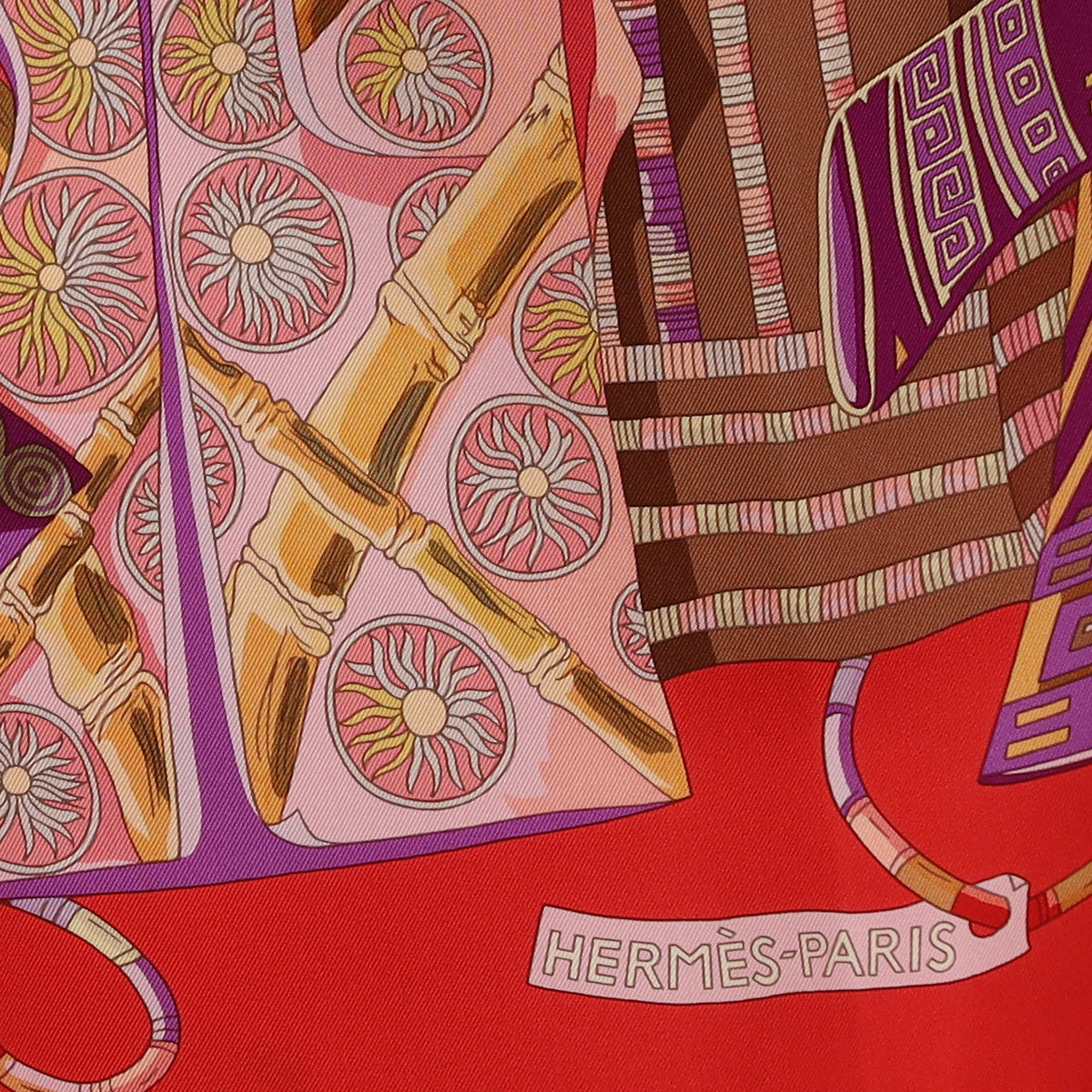 Brand New Boxed Hermès Voyage en Étoffes Silk Scarf Quite Rare
