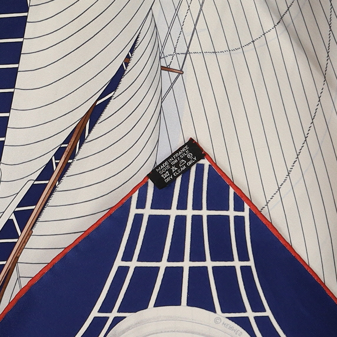 Pristine Boxed Hermès Tuiga Silk Scarf Quite Rare