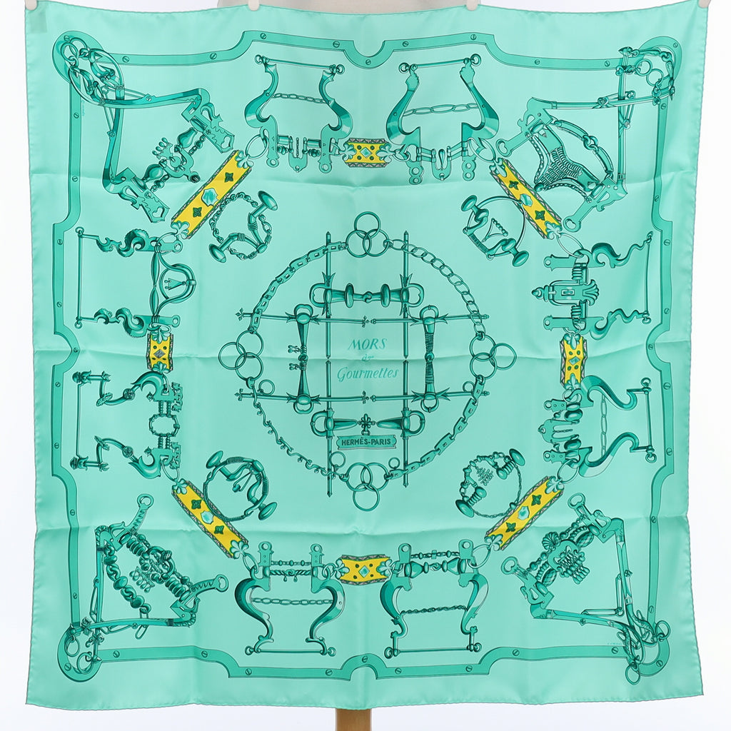 Brand New Boxed Hermès Mors & Gourmettes Silk Scarf Quite Rare
