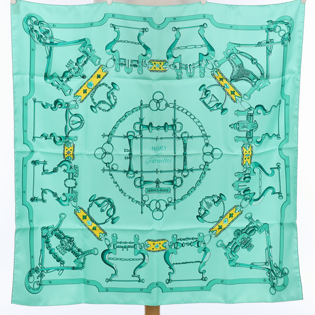 Brand New Boxed Hermès Mors & Gourmettes Silk Scarf Quite Rare