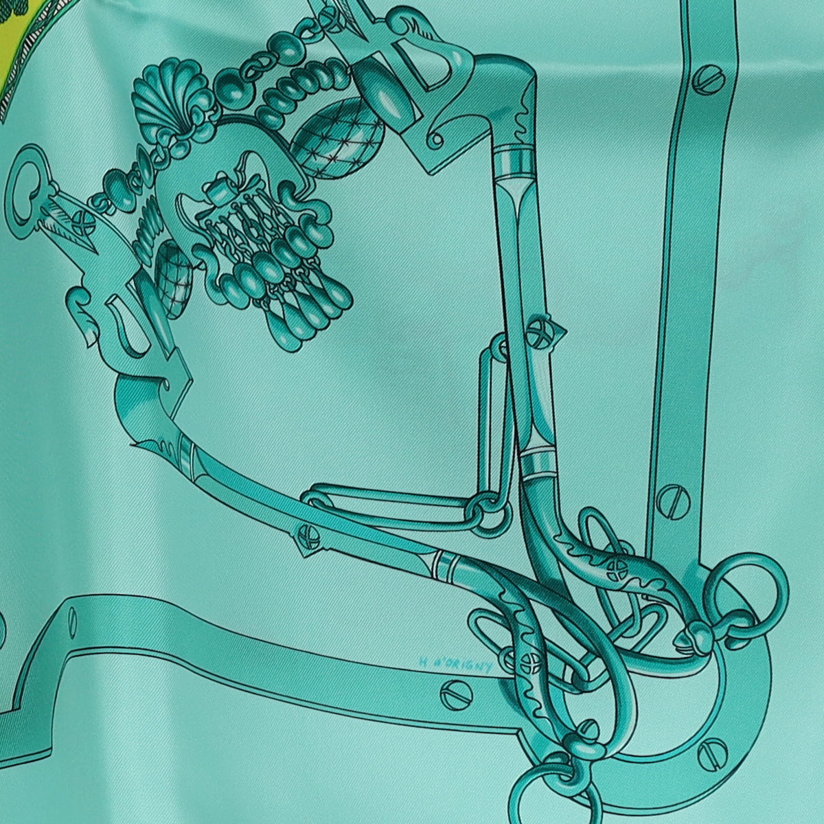 Brand New Boxed Hermès Mors & Gourmettes Silk Scarf Quite Rare