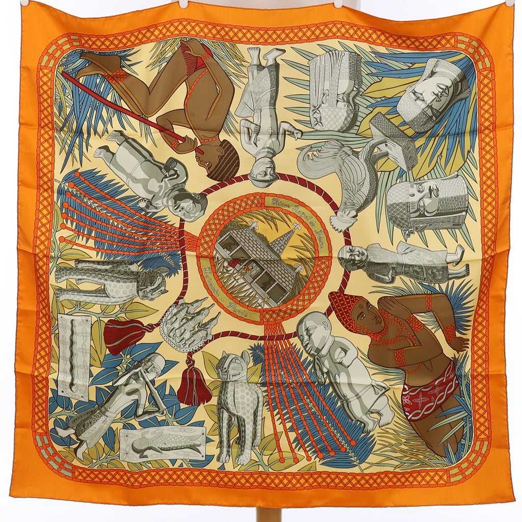 Brand New Boxed Hermès Trésor Royal du Bénin Silk Scarf Quite Rare