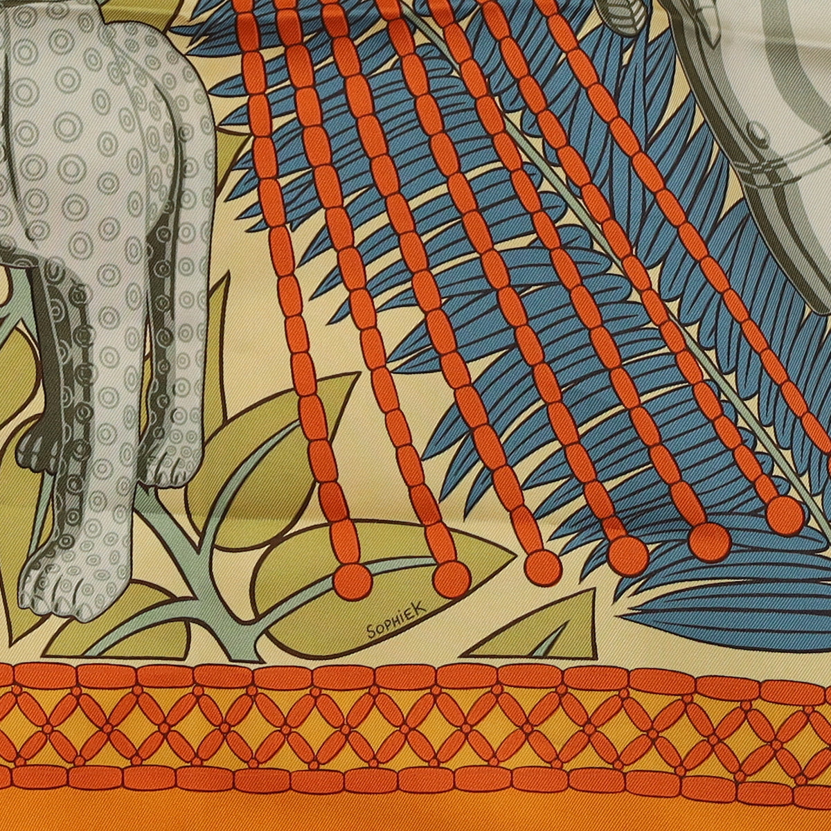 Brand New Boxed Hermès Trésor Royal du Bénin Silk Scarf Quite Rare