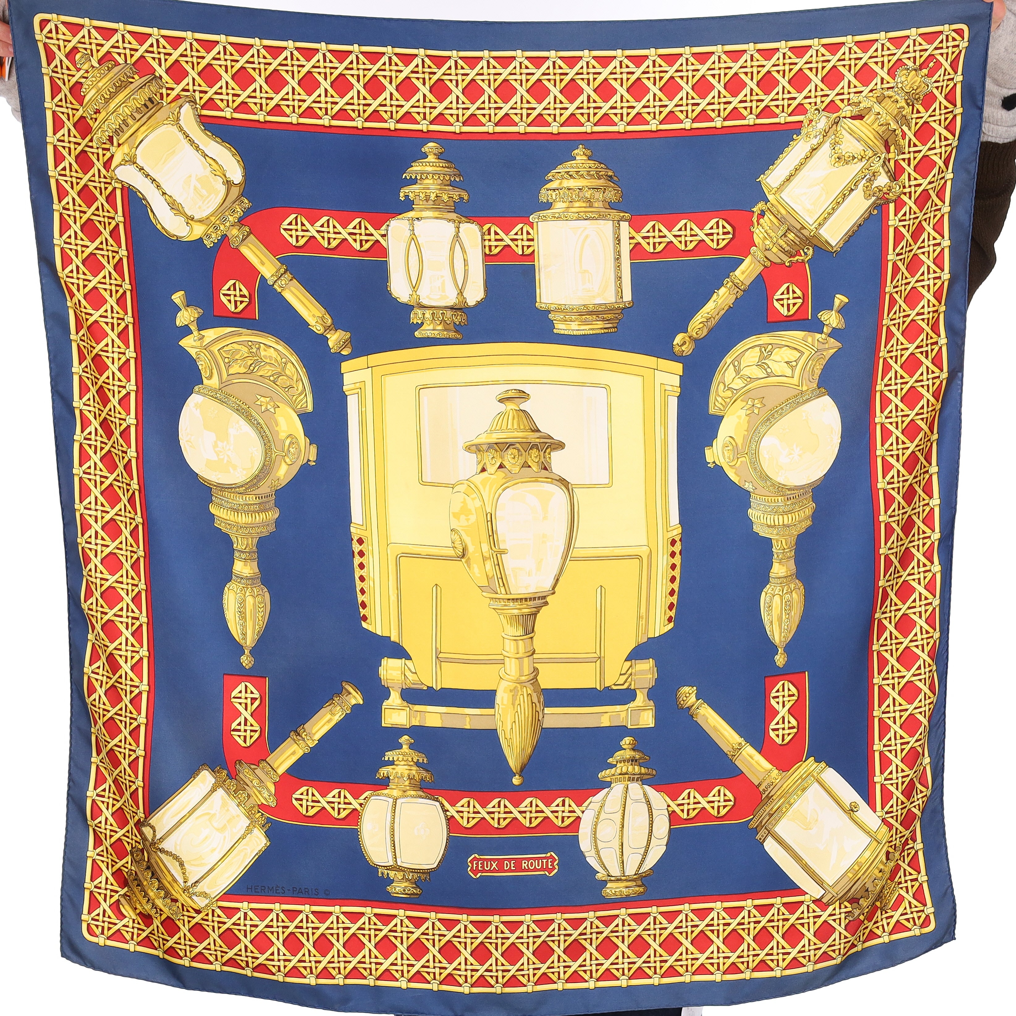 Hèrmes Feux De Route Silk Scarf