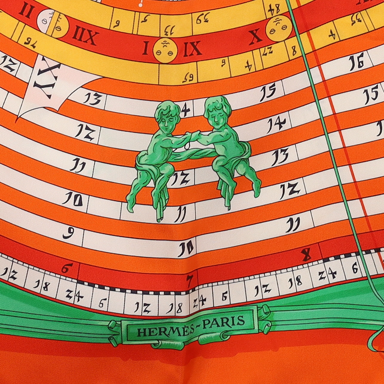 Pristine Boxed Hermès Dies et Hore Silk Scarf