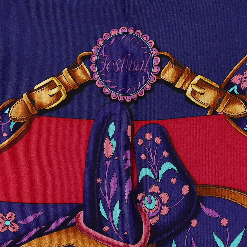 Pristine Boxed Hermès Festival Silk Scarf