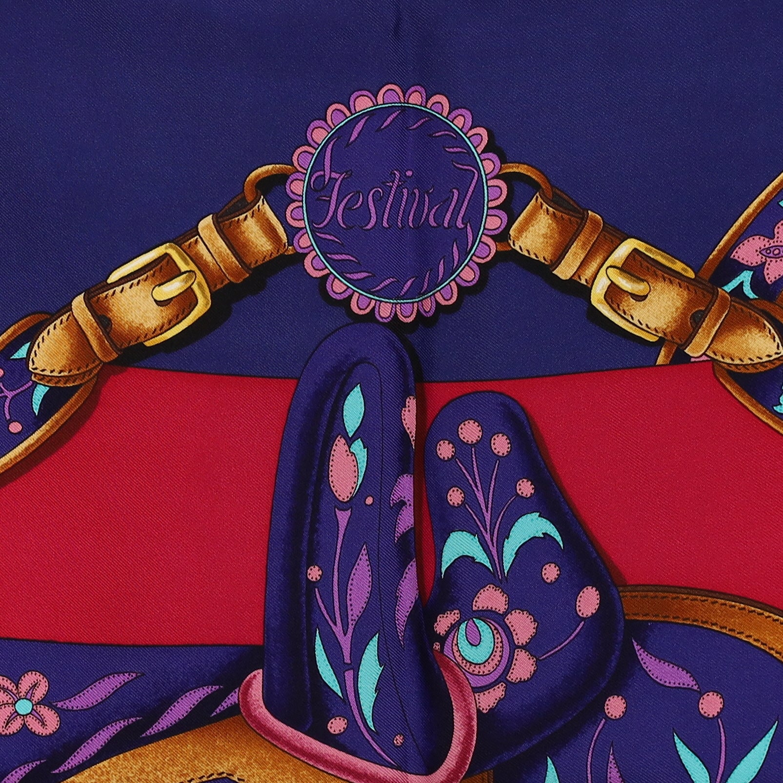 Pristine Boxed Hermès Festival Silk Scarf