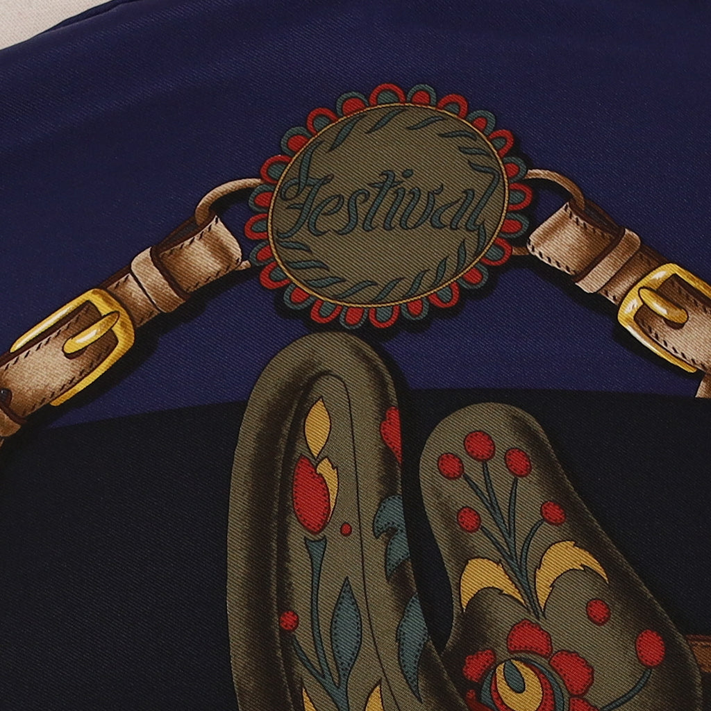 Brand New Boxed Hermès Festival Silk Scarf